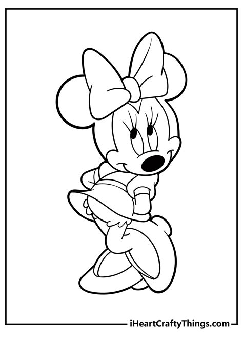 Minnie Mouse Head Coloring Page
