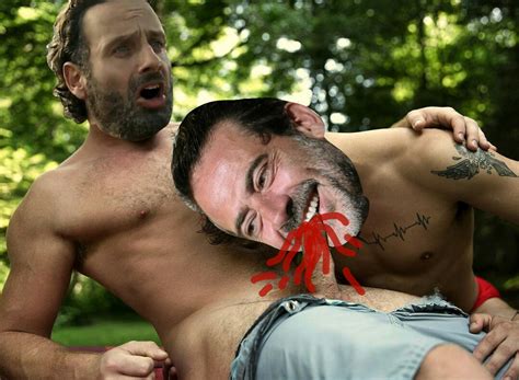 Post 2019897 Andrewlincoln Fakes Jeffreydeanmorgan Michonnc Negan Rickgrimes Thewalkingdead