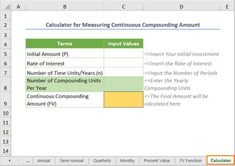 Methods To Apply Continuous Compound Interest Formula In Excel Exceldemy