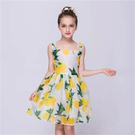 Lemon Summer Girl Dress Designed For 2 9 Year Old Baby Design Of Small