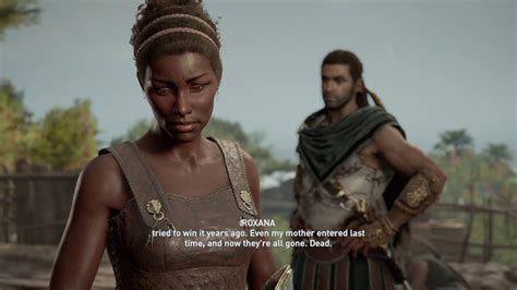 Assassin S Creed Odyssey Meeting Roxana On Hydrea Obsidian Islands