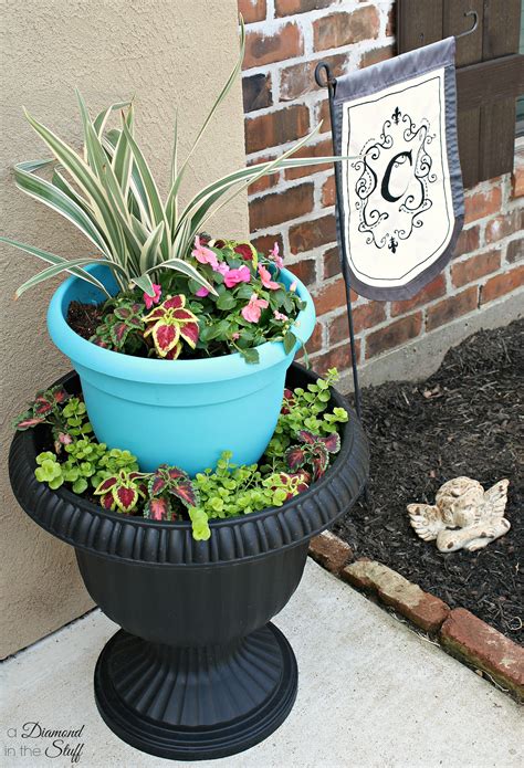 Tiered Urn Flower Pot