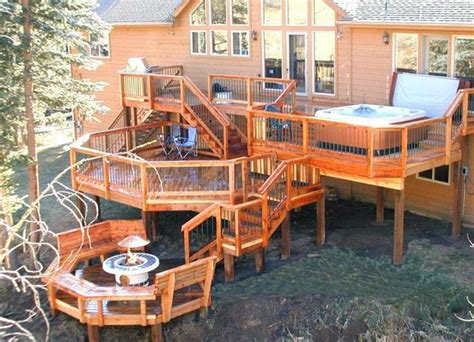deck design ideas with hot tubs that will blow your mind deck designs