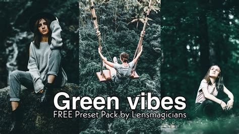 The dng presets work with the free version of. *FREE* Moody Green Preset lightroom editing tutorial ...