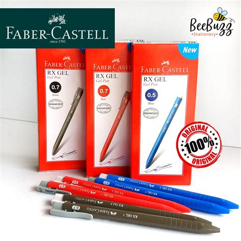 Faber Castell Rx Gel Pen 05mm 07mm School Office Shopee Malaysia