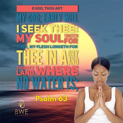 Psalm 63 Christian Inspiration Word Of God Heidi Empowerment Black