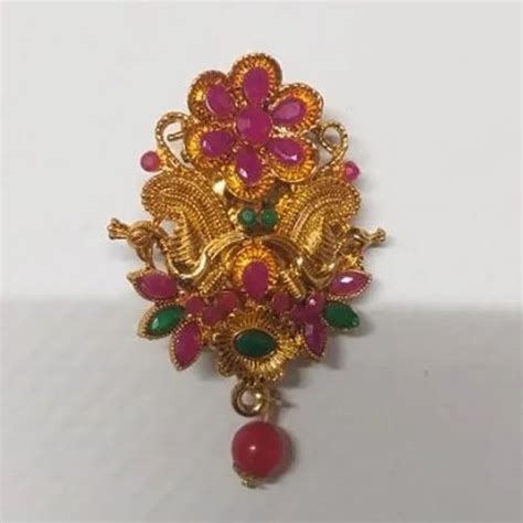 Brass Fancy Saree Brooch Pin 25 30 Gram Plastic Box At Rs 30piece In