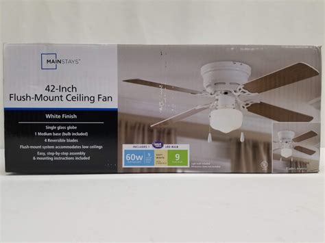 Mainstays 42 Inch Ceiling Fan And Light Instructions Shelly Lighting