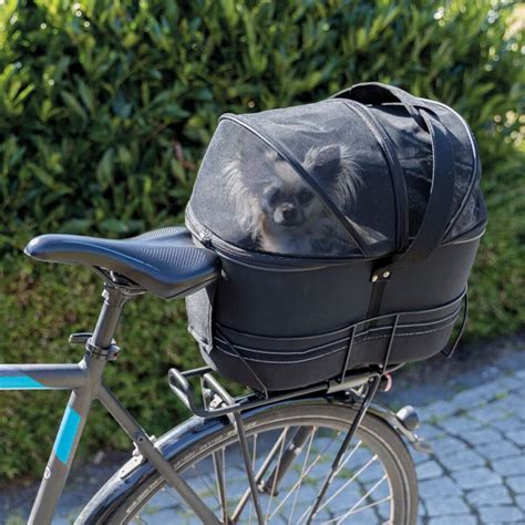 Trixie Rear Bicycle Basket For Pets 29x42x48cm Black Bicycle Tote Pet