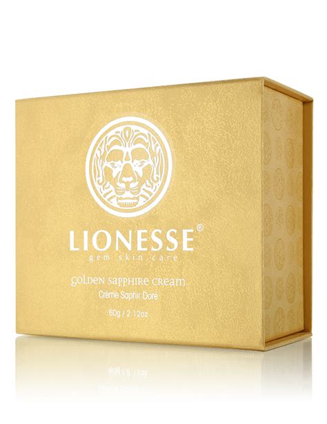 Golden Sapphire Cream Gem Infused Skin Care Lionesse