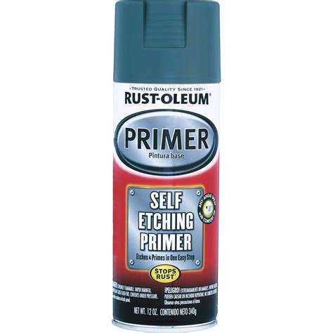 Rust Oleum Etching Primer Gray 12 Oz Use On Metal Aluminum And