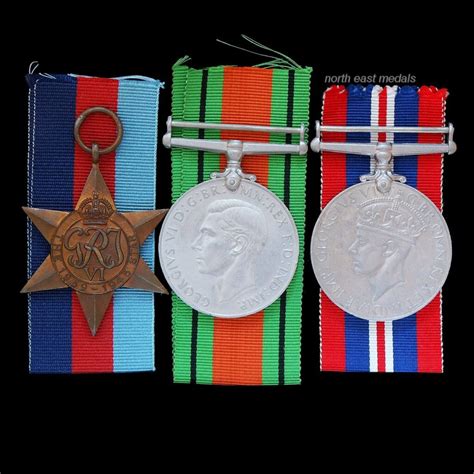 Ww2 Medal Group Of Three 1939 45 Star And War Medal Defence Medal