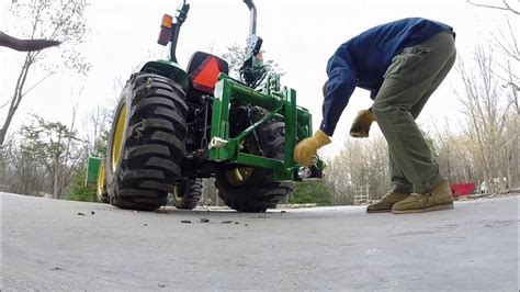 John Deere Tractor Imatch Quick Hitch Category 1 3038e Youtube