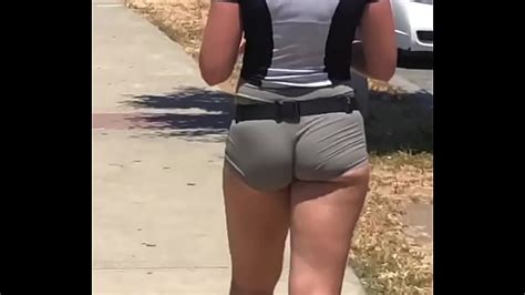 Jiggly Perky Cheeks Wedgie In Booty Shorts Xxx
