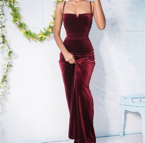 Elegant Mermaid Square Neck Burgundy Velvet Long Prom Dress1229