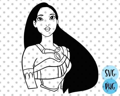 Pocahontas Svg Disney Princess Svg Pocahontas Svg Princess Etsy