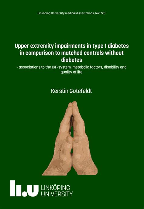 Pdf Upper Extremity Impairments In Type 1 Diabetes In Comparison To