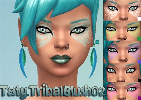 Tribal Blush 02 Sims 4 Makeup