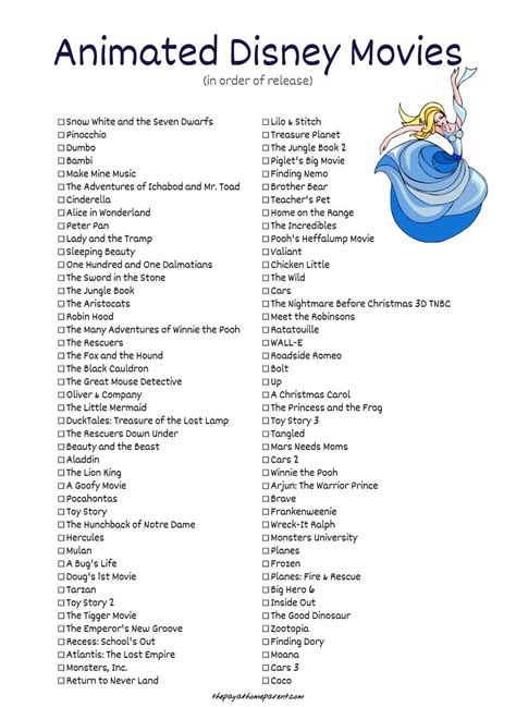 400 disney movies list that you can download absolutely free