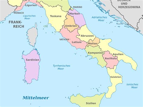 Jetzt rächt sich der weg kroatiens, die zu beginn des sommers eine heile welt vorgespielt haben. Corona Karte Italien Regionen