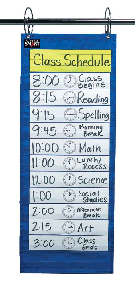 School Smart Pocket Chart For The Classroom 12 12 X 33 Inches