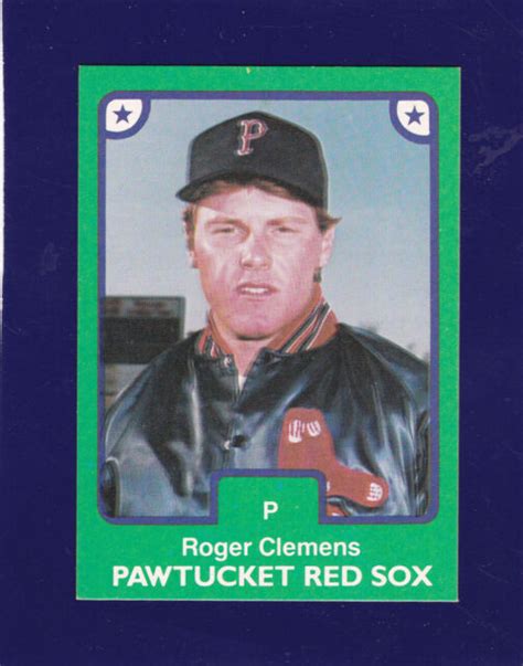 1984 Tcma Pawtucket Roger Clemens Rc Rookie 22 Red Sox Ebay