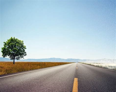 Endless Road Beautiful Natural Landscape Wallpaper Preview