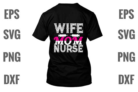 Wife Mom Nurse Graphic By Design Store Bdnet · Creative Fabrica