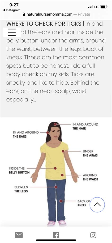 Check On Me Body Check Tick Prevention Ticks Scalps Full Body