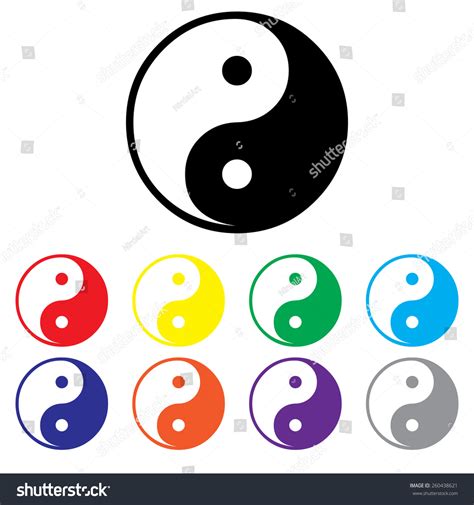 Yin Yang Symbol Stock Vector Royalty Free 260438621 Shutterstock