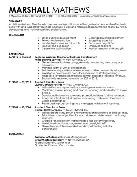 Top Assistant Director Resume Examples Expert Guide And Tips