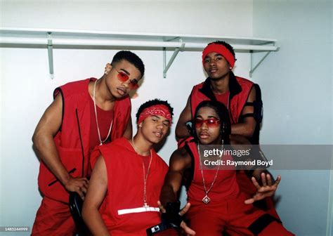 Singers Lil Fizz Omarion Raz B And J Boog Of B2k Poses For Photos