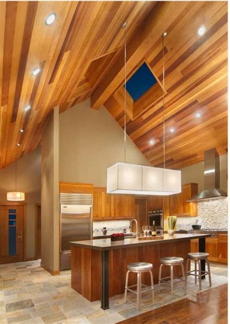Fixtures are sized to work with common ceiling tile sizes. Vaulted Ceiling Lighting Fixtures | Contemporary kitchen ...