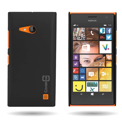 For Nokia Lumia 735 Slim Phone Case Protector Hard Rubberized Back