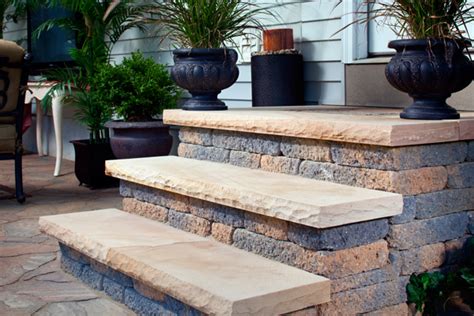 Poured concrete steps are a great way to make a durable yet impressive staircase that will lead guests into your home for years to come. Concrete Block Stairs & Steps Designs and Idea Gallery