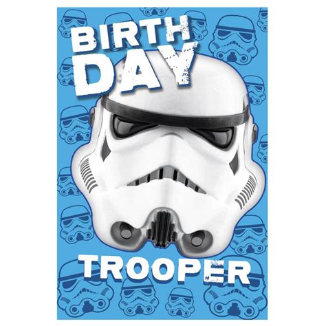 Star Wars Storm Trooper Birthday Card 258509 Character