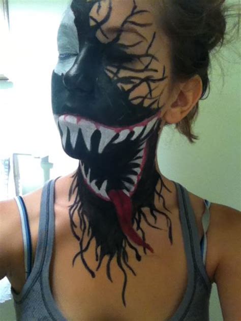 4″ w x 6.5″ h / 10cm x 17cm. Rusted Mecha: Venom Cosplay Face Paint