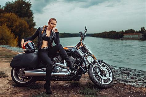 Hot Girls With Harley Davidson Wallpapers Badasshelmetstore