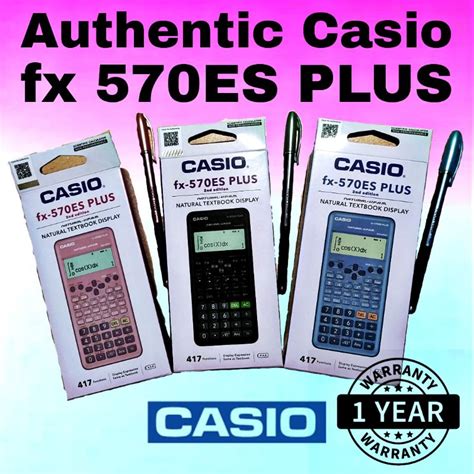 Authentic Casio Fx 570es Plus 2nd Edition Scientific Calculator 570 Es