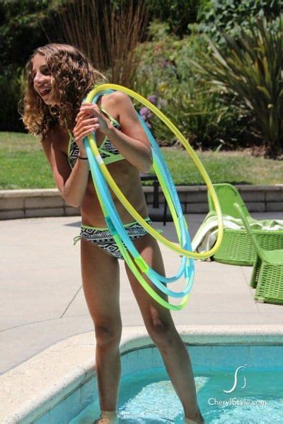 Diy Hula Hoop Obstacle Course Pool Game Everyday Dishes