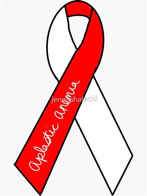 Aplastic Anemia Awareness Ribbon Sticker By Jenmishalecki Redbubble