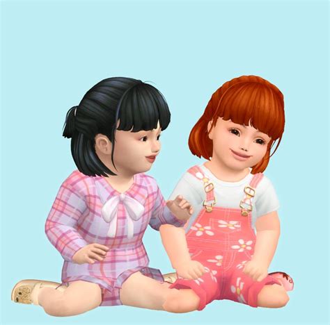 Simna Onyu Hair Infant Version The Sims 4 Create A Sim