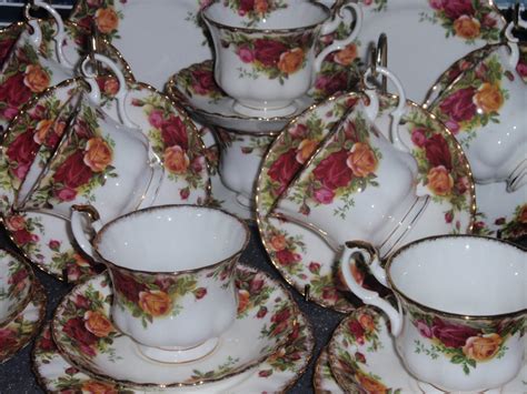 Antique royal albert crown china part tea set. Lovely Treasures from English Garden: Royal Albert Old ...