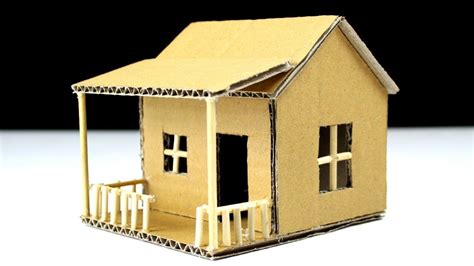 How To Make A Small Cardboard House Beautiful And Easy Way With Images