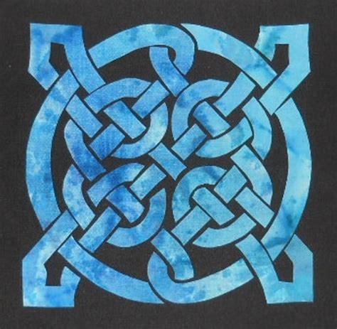 Easy Celtic Knot 4 Block Set Quilt Applique Patterns Designs Etsy Canada