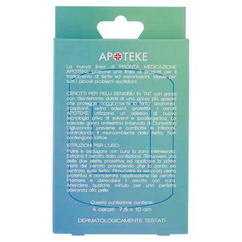 Apoteke Pronta Medicazione Cerotti Pelli Sensibili Misura XXL 4 Pz