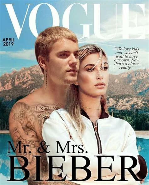 Pin By Cynthia Wilson On Mr And Mrs Bieber Justin Bieber Vogue Magazine Covers Magazine Cover