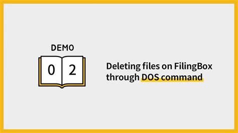 Filingbox Demo 2 Deleting Files On Filingbox Through Dos Command