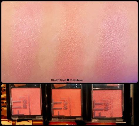 Maybelline Fit Me Blush Swatches Review L R Medium Pink Medium
