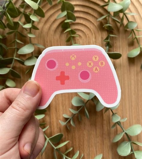 Video Game Controller Sticker Pink Video Games Controller Etsy